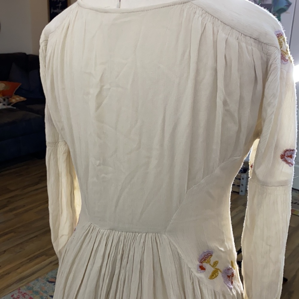 Free people day glow embroidered dress sz S - Picture 9 of 11